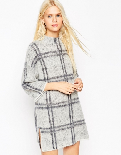 Dress in Brushed Check